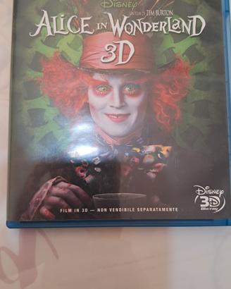 Film bluray Alice in  wonderland 3D 