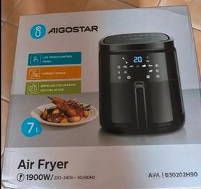 Friggitrice ad aria Aigostar mai aperta Nuova
