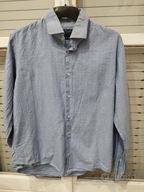 Camicia azzurra uomo Cotton e Silk