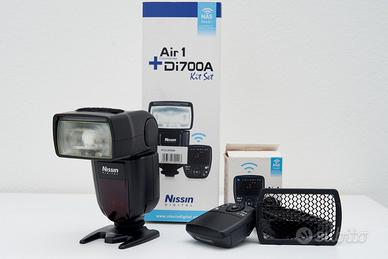 Flash Nissin DI 790+ Air 1 per Nikon con accessori