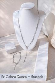 Parure Collana Rosario + Bracciale Rosario