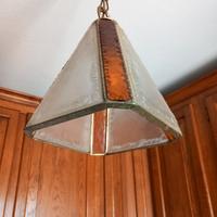 n 2 lampadari in vetro martellato