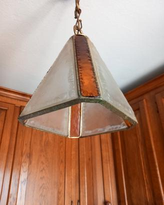 n 2 lampadari in vetro martellato