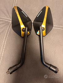 Specchietti Moto BARRACUDA X-Version Omologati Oro