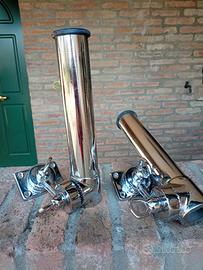 COPPIA DI PORTA CANNE REGOLABILE PER BARCA