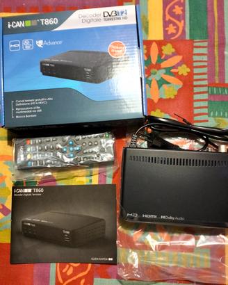 DECODER DIGITALE TERRESTRE i-CAN T860 - DVB-T2