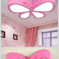 Plafoniera Led farfalla rosa