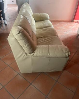 DIVANO ECOPELLE TRE POSTI