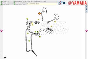 Specchio Dx Yamaha XV Virago 1J726290G000