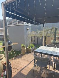 Pergola di design CORO in acciaio inox 3,4