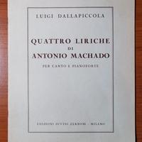 Dallapiccola - QUATTRO LIRICHE DI ANTONIO MACHADO 