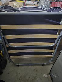 2 brandine con materasso pieghevoli