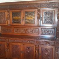 Sala completa in legno anni 70
