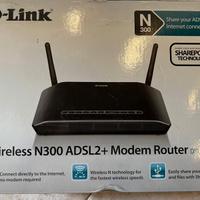 D-Link Wireless N300 ADSL2+ Modem Router 4 porte