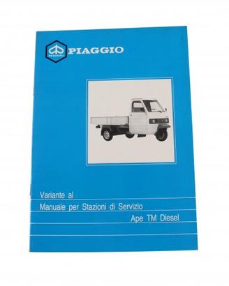 Variante manuale stazione servizio Piaggio Ape TM 
