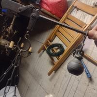 Bilancia in ferro e ottone anni 70