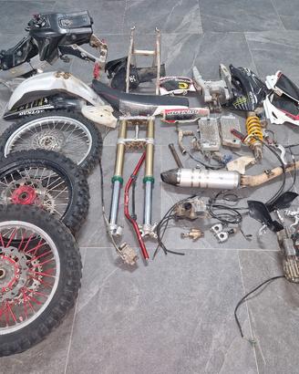 CRF 450 SCARICO FORCELLA CERCHI MOTORE SELLA MONO