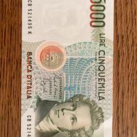 Banconota 5000 lire Bellini - perfetta