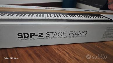 pianola completa di appoggio in legno e sgabello