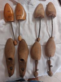 forme scarpe vintage in legno