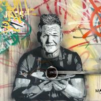 Street art vera Mart Signed Gordon Ramsey