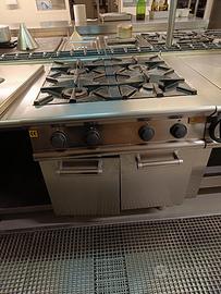 Cucina 4 fuochi a gas zoppas