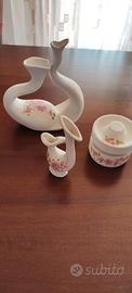 Completo di 3 soprammobili in ceramica 