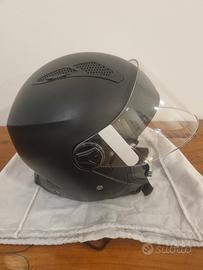 Casco moto jet con visiera taglia L