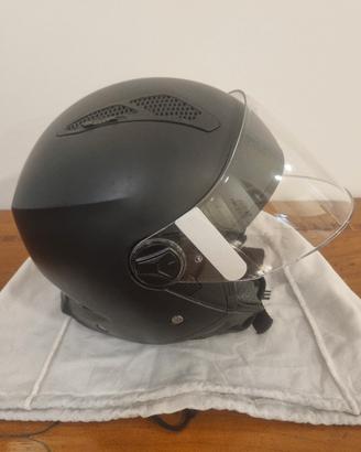 Casco moto jet con visiera taglia L