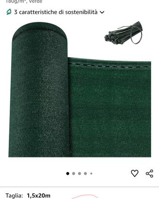 Telo ombreggiante nuovo