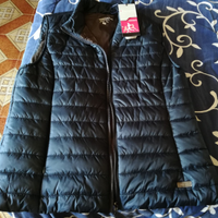 Piumino smanicato blu avio - champion donna tg.48