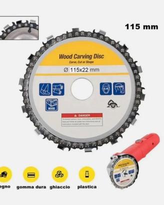 Disco Taglio Legno a Catena x Smerigliatrice Flex