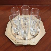 Bicchieri da liquore/Whisky con vassoio