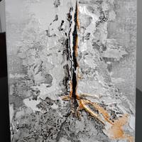 QUADRO SU TELA MATERICO CM 20X30 