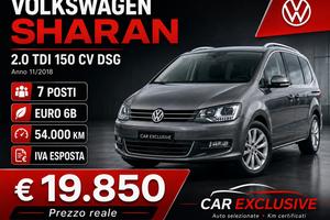 Volkswagen Sharan 2.0 TDI 150 CV-AUT-E6-KM54.000 G