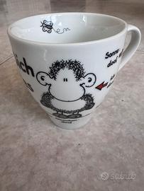 Tazza in ceramica disegnata