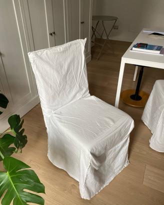 Sedia Ghost + cover lino