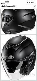 casco jet Nuovissimo taglia M nero opaco