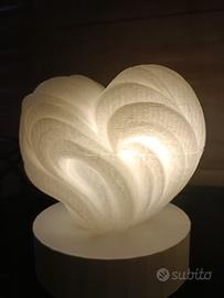 lampada decorativa a forma di cuore
