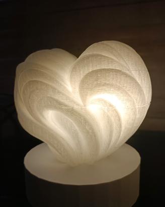 lampada decorativa a forma di cuore