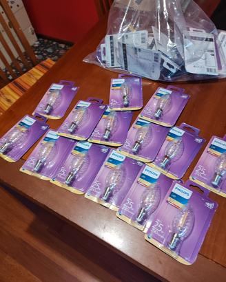 25 led 25 watt attacco E14 luce warm white 