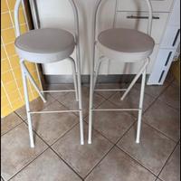 Sgabelli coppia bianchi