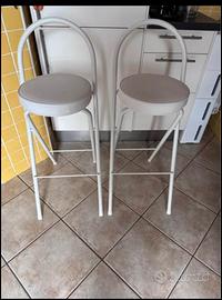 Sgabelli coppia bianchi