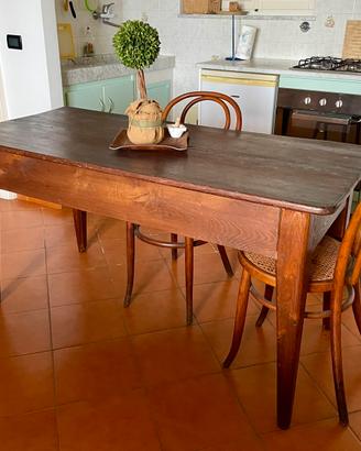 Tavolo abete restaurato