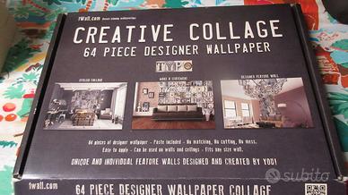 Wallpaper Collage Vintage  64 adesivi per decorar