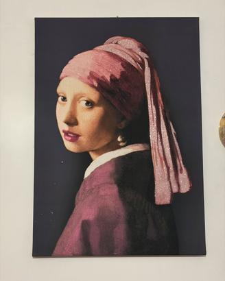 Canva quadro orecchino di perla