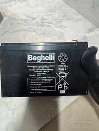 Beghelli RT12120 Batteria 12V 12Ah Piombo Sigillat