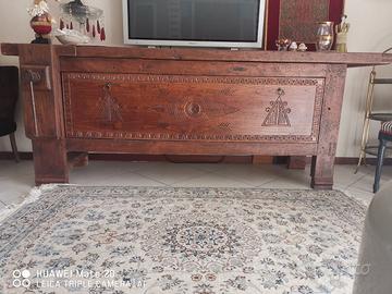 Bancone falegname in olmo