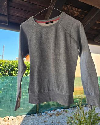 Maglietta donna Terranova grigia taglia XS felpata