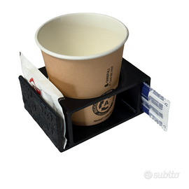 2 Porta Bicchieri di Plastica per Ufficio e casa